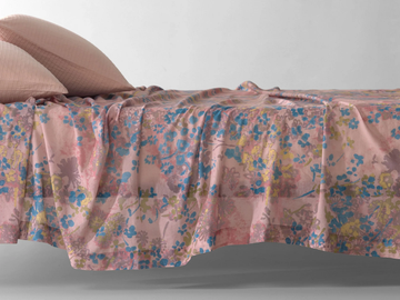 FIELD - Cotton bed sheet with floral pattern by Society Limonta - view 2